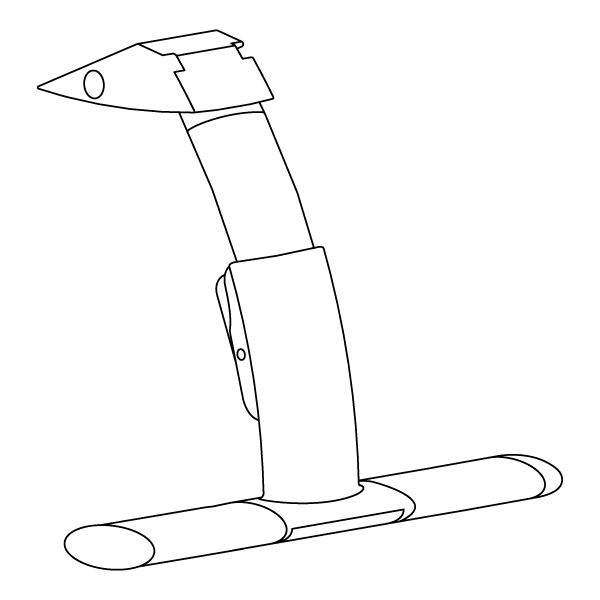 Voetsteun wit (outletmodel)