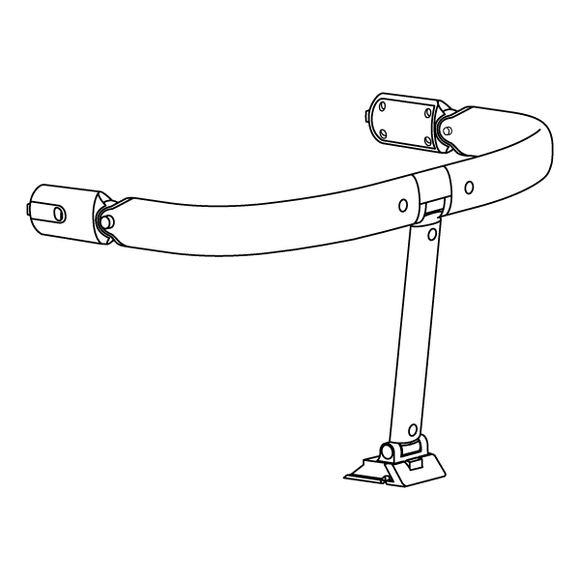 Beugel Fresco wit (outletmodel)